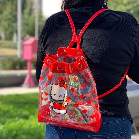 Hello Kitty Clear  Bucket Mini Backpack - Picture 7 of 7